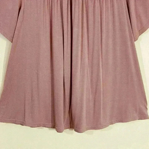 Mittoshop Mauve Off the Shoulder Lace Flare Blouse - Picture 4 of 13